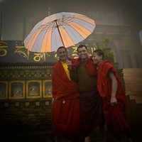 Monks, Rabongla, Sikkim, India